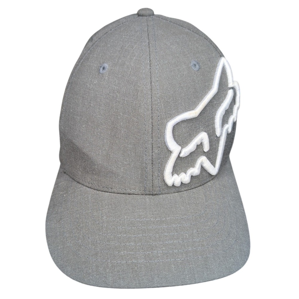 Fox Racing Large Extra large Light Grey Clouded 2.0 Flex white embroidered logo